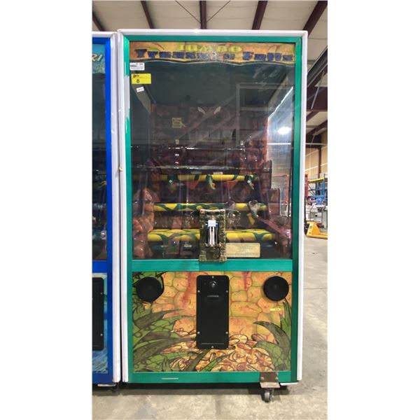 JUMBO TREASURE FALLS COMMERCIAL COIN OPERATED ARCADE TOKEN REDEMPTION MACHINE