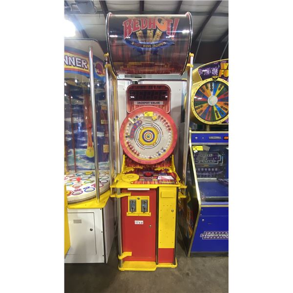 RED HOT DIGITAL SCOREBOARD COMMERCIAL COIN OPERATED ARCADE TICKET REDEMPTION MACHINE
