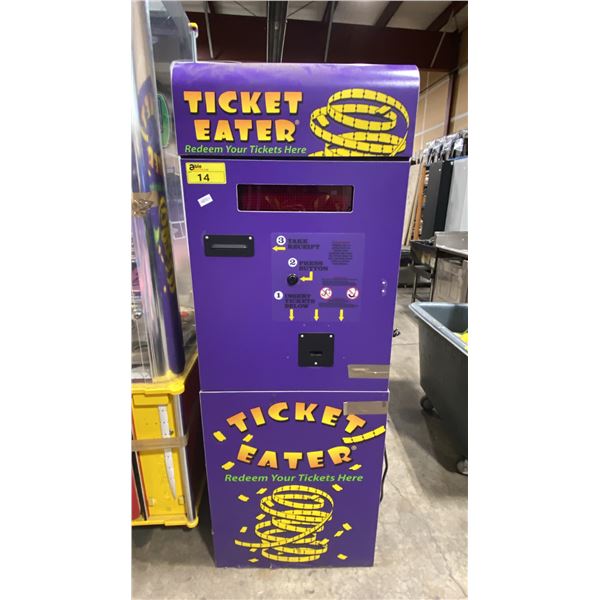 TICKET EATER COMMERCIAL ARCADE COIN OPERATED DIGITAL TICKET EXCHANGE STATION