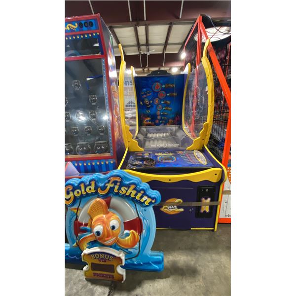 ICE GAMES GOLD FISHING BALL TOSS COMMERCIAL COIN OPERATED ARCADE TICKET REDEMPTION MACHINE