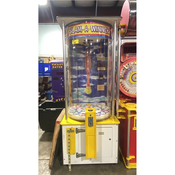 SLAM 'A' WINNER BALL DROP COMMERCIAL COIN OPERATED ARCADE REDEMPTION MACHINE