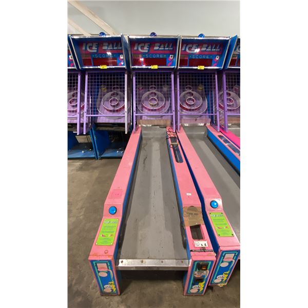 ICE BALL DIGITAL SCORE BOARD SKEE-BALL COMMERCIAL COIN OPERATED ARCADE REDEMPTION MACHINE