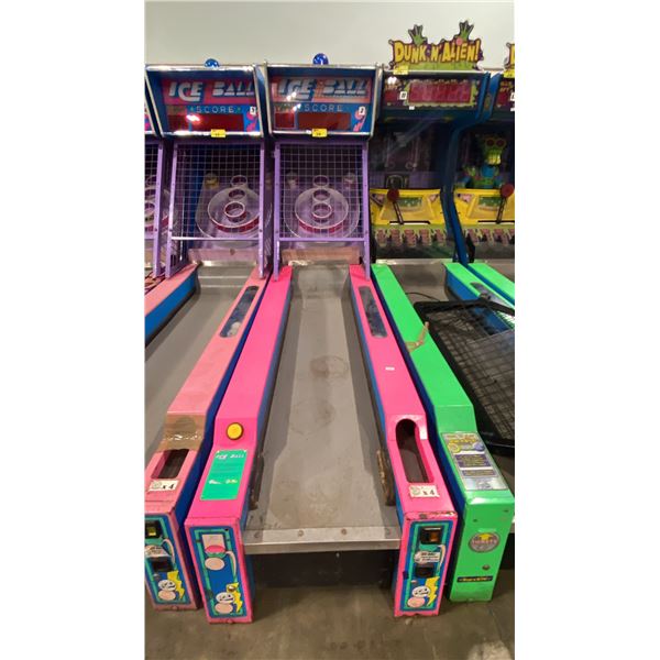 ICE BALL DIGITAL SCORE BOARD SKEE-BALL COMMERCIAL COIN OPERATED ARCADE REDEMPTION MACHINE