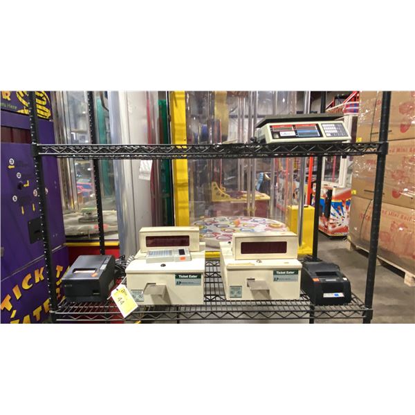 TICKET EATER COMMERCIAL ARCADE TICKET EXCHANGE STATION & DIGITAL WEIGHT SCALE