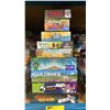 Image 3 : 2 STACKS OF ASSORTED BOARD GAMES- SOME UNSEALED