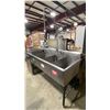 Image 1 : 3 BAY STAINLESS STEEL 85"W X 28"D X 37"H COMMERCIAL RINSE SINK WITH FAUCET & RINSE WAND