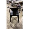 Image 4 : 4 METAL CURVED BACK MODERN CAFE CHAIRS
