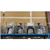 Image 1 : 4 METAL CURVED BACK MODERN CAFE CHAIRS