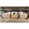 Image 1 : 3 LARGE BOXES OF ASSORTED RESTAURANT TAKE-OUT ITEMS & UTENSILS
