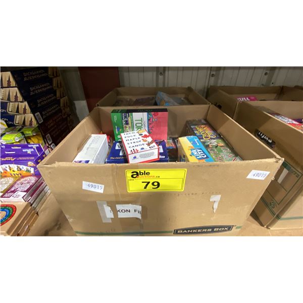 2 BOXES OF ASSORTED CARD GAMES & MINI GAMES *MOST SEALED*