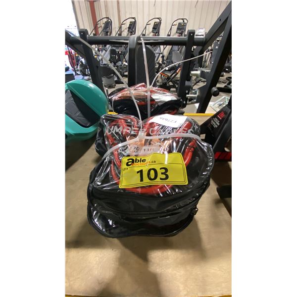 8 SETS OF LIGHT DUTY EMERGENCY JUMPER CABLES