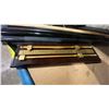 Image 4 : 2 SETS OF BILLIARDS BALLS, ASSORTED CUES, SCOREBOARD, CUE CASE, TRIANGLE & WALL MOUNT CUE HOLDER