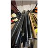 Image 9 : 2 SETS OF BILLIARDS BALLS, ASSORTED CUES, SCOREBOARD, CUE CASE, TRIANGLE & WALL MOUNT CUE HOLDER