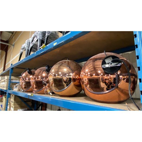 SHELF OF ASSORTED POOL HALL LIGHTING- PENDANT LIGHTS & EDISON BULBS