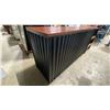 Image 2 : 2 PC METAL FRAME WOOD TOP RECEPTIONIST COUNTER APPROX 72"W/27"W  X 24"D X 37.5"H