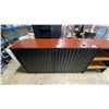 Image 5 : 2 PC METAL FRAME WOOD TOP RECEPTIONIST COUNTER APPROX 72"W/27"W  X 24"D X 37.5"H