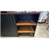 Image 7 : 2 PC METAL FRAME WOOD TOP RECEPTIONIST COUNTER APPROX 72"W/27"W  X 24"D X 37.5"H