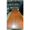 Image 8 : 2 PC METAL FRAME WOOD TOP RECEPTIONIST COUNTER APPROX 72"W/27"W  X 24"D X 37.5"H