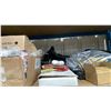 Image 3 : SHELF OF DISPOSABLE BEVERAGE CUPS, CONDIMENTS, LED STRIP LIGHTS, MMA GLOVES, PING PONG GLOVES,