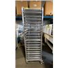 Image 1 : 20 TRAY ALUMINUM MOBILE COMMERCIAL BAKERS RACK WITH 20 COMMERCIAL BAKING SHEETS
