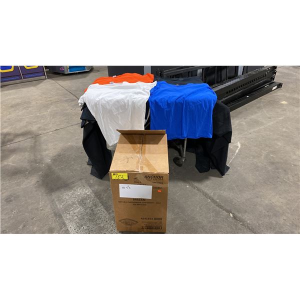 BOX OF 113 PRESS STYLE T-SHIRTS