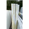 Image 2 : 1 STONE COUNTERTOP SLAB WHITE WITH GREY GRAIN APPROX 8' 8"L X 5' 2"W X 1 1/4" THICK