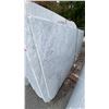 Image 1 : 1 STONE COUNTERTOP SLAB WHITE WITH GREY GRAIN APPROX 10' 3"L X 4' 2"W X 1 1/4" THICK
