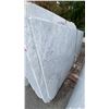 Image 1 : 1 STONE COUNTERTOP SLAB WHITE WITH GREY GRAIN APPROX 10' 3"L X 4' 2"W X 1 1/4" THICK