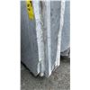 Image 3 : 1 STONE COUNTERTOP SLAB WHITE WITH GREY GRAIN APPROX 10' 3"L X 4' 2"W X 1 1/4" THICK