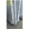 Image 3 : 1 STONE COUNTERTOP SLAB WHITE WITH GREY GRAIN APPROX 10' 3"L X 4' 2"W X 1 1/4" THICK