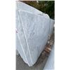 Image 1 : 1 STONE COUNTERTOP SLAB WHITE WITH GREY GRAIN APPROX 10' 3"L X 4' 2"W X 1 1/4" THICK