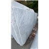 Image 1 : 1 STONE COUNTERTOP SLAB WHITE WITH GREY GRAIN APPROX 10' 3"L X 4' 2"W X 1 1/4" THICK