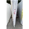 Image 2 : 1 STONE COUNTERTOP SLAB WHITE WITH GREY GRAIN APPROX 10' 3"L X 4' 2"W X 1 1/4" THICK