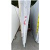 Image 2 : 1 STONE COUNTERTOP SLAB WHITE WITH GREY GRAIN APPROX 10' 3"L X 4' 2"W X 1 1/4" THICK