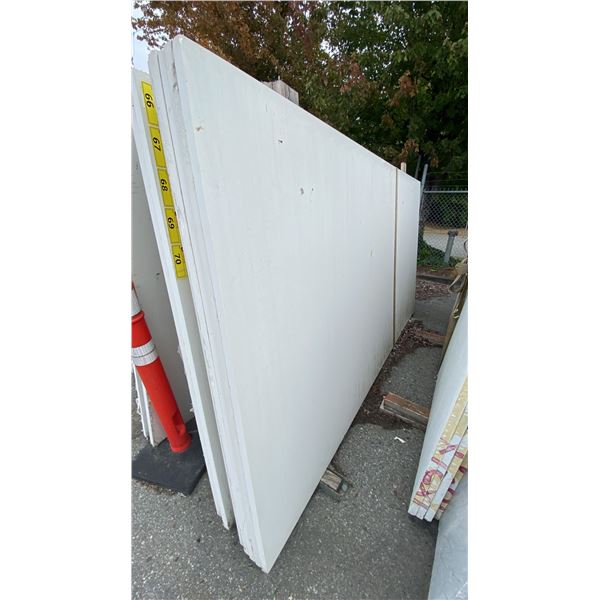 1 WHITE STONE COUNTERTOP SLAB APPROX 10' 7"L X 5' 4"W X 1 1/4" THICK