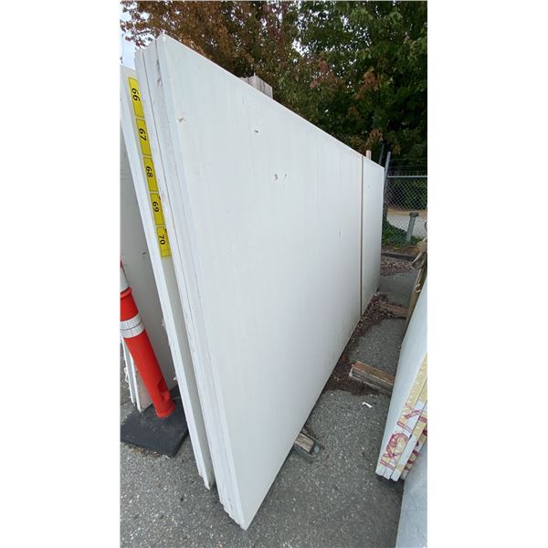 1 WHITE STONE COUNTERTOP SLAB APPROX 10' 7"L X 5' 4"W X 1 1/4" THICK