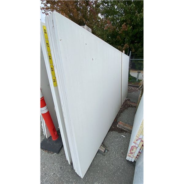 1 WHITE STONE COUNTERTOP SLAB APPROX 10' 7"L X 5' 4"W X 1 1/4" THICK