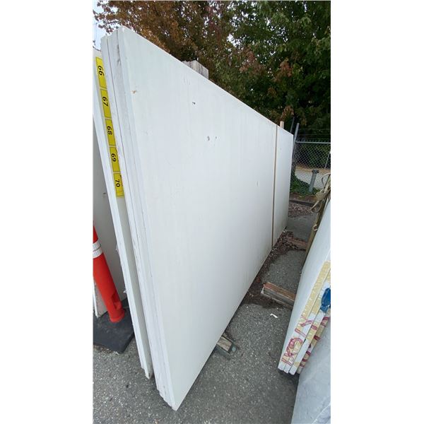 1 WHITE STONE COUNTERTOP SLAB APPROX 10' 7"L X 5' 4"W X 1 1/4" THICK