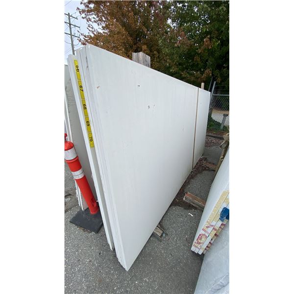 1 WHITE STONE COUNTERTOP SLAB APPROX 10' 7"L X 5' 4"W X 1 1/4" THICK