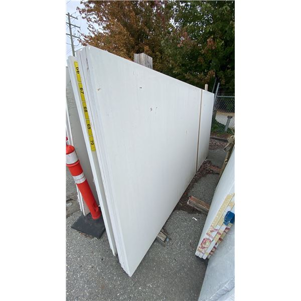 1 WHITE STONE COUNTERTOP SLAB APPROX 10' 7"L X 5' 4"W X 1 1/4" THICK