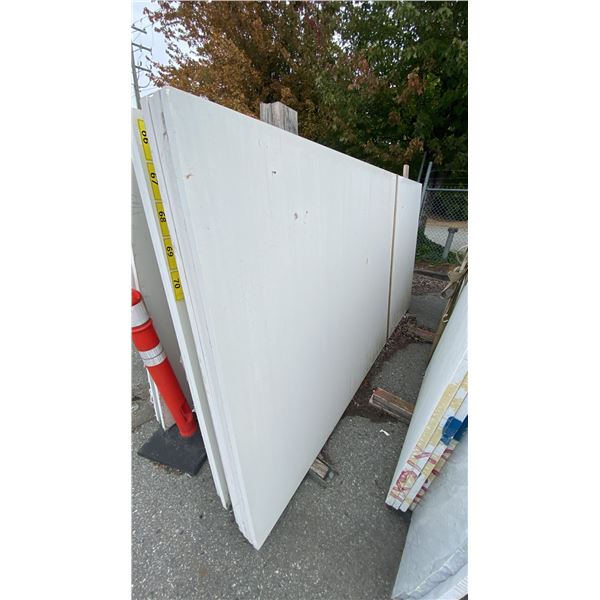 1 WHITE STONE COUNTERTOP SLAB APPROX 10' 7"L X 5' 4"W X 1 1/4" THICK