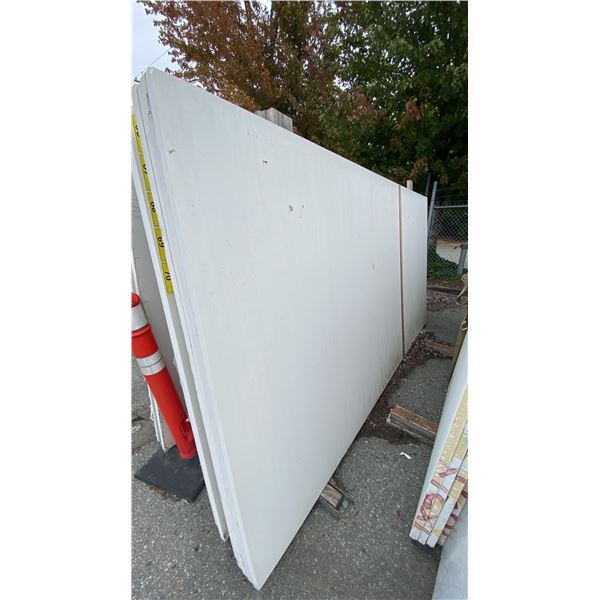 1 WHITE STONE COUNTERTOP SLAB APPROX 10' 7"L X 5' 4"W X 1 1/4" THICK