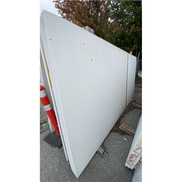 1 WHITE STONE COUNTERTOP SLAB APPROX 10' 7"L X 5' 4"W X 1 1/4" THICK