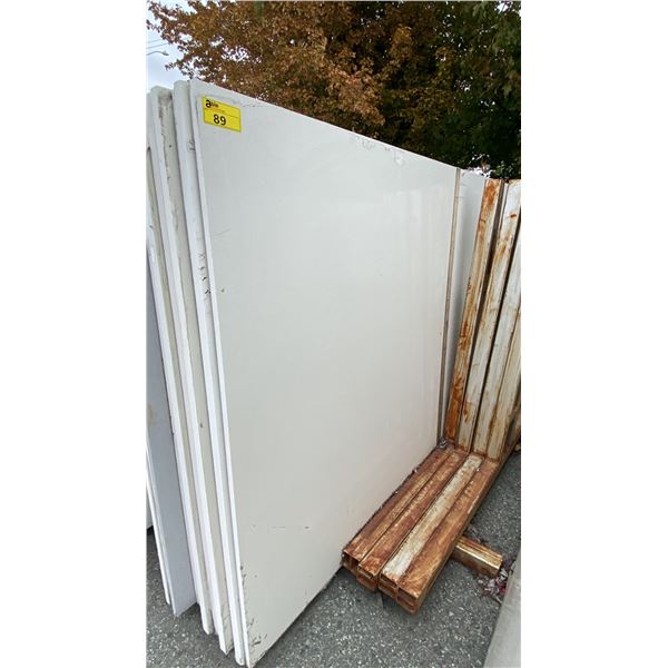 1 WHITE STONE COUNTERTOP SLAB APPROX 10' 7"L X 5' 4"W X 3/4" THICK