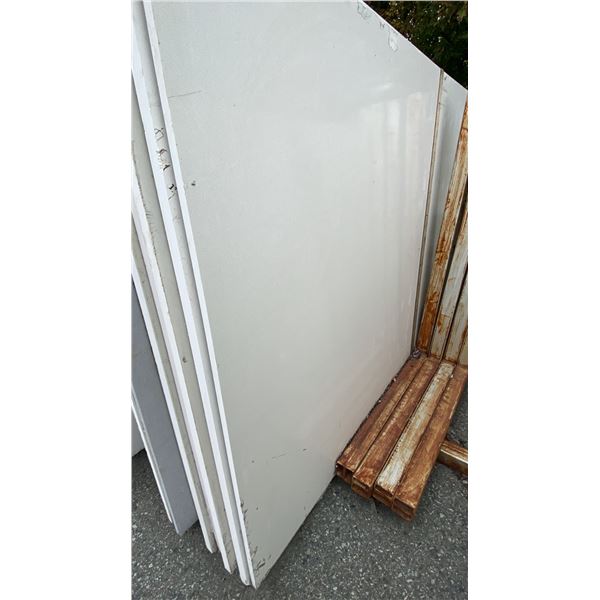 1 WHITE STONE COUNTERTOP SLAB APPROX 10' 7"L X 5' 4"W X 3/4" THICK
