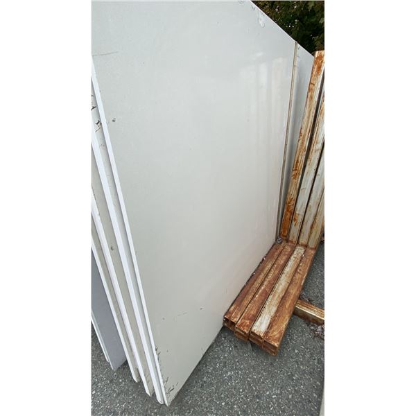 1 WHITE STONE COUNTERTOP SLAB APPROX 10' 7"L X 5' 4"W X 3/4" THICK