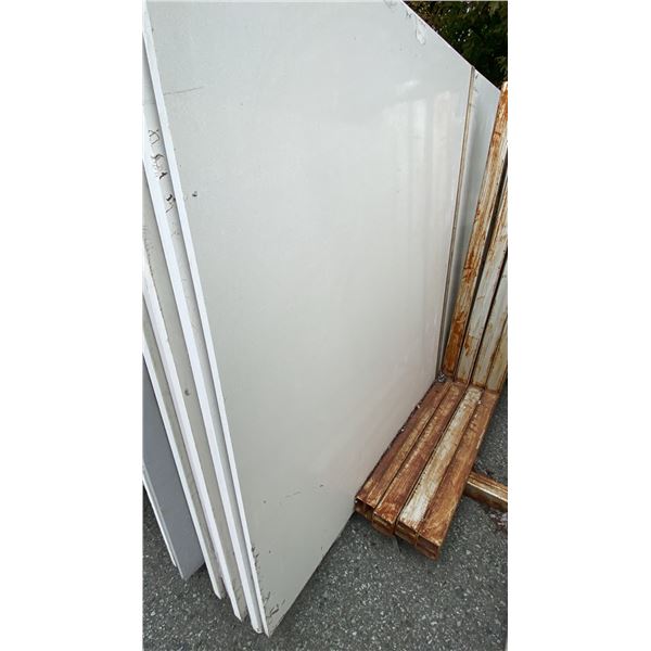 1 WHITE STONE COUNTERTOP SLAB APPROX 10' 7"L X 5' 4"W X 3/4" THICK