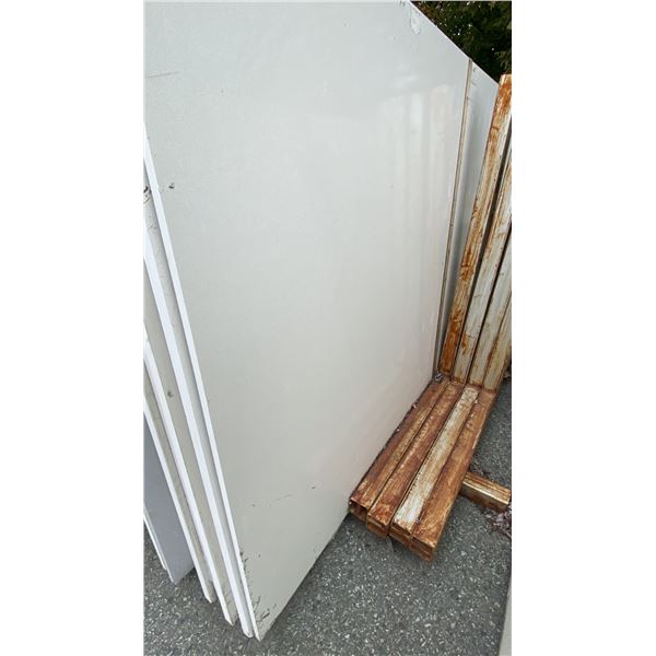 1 WHITE STONE COUNTERTOP SLAB APPROX 10' 7"L X 5' 4"W X 3/4" THICK