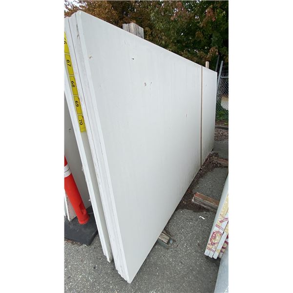 1 WHITE STONE COUNTERTOP SLAB APPROX 10' 7"L X 5' 4"W X 1 1/4" THICK