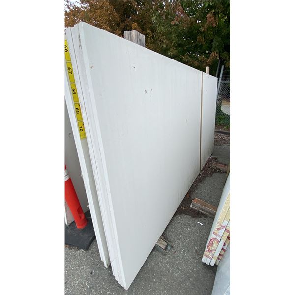 1 WHITE STONE COUNTERTOP SLAB APPROX 10' 7"L X 5' 4"W X 1 1/4" THICK